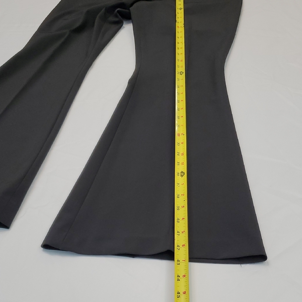 Karen Millen Black Boot Cut Flare Pants With Belt Office Trouser High Waist Sz 6 - Picture 12 of 14